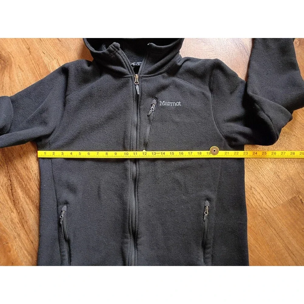 Marmot Black Fleece Full Zip Hoodie Jacket